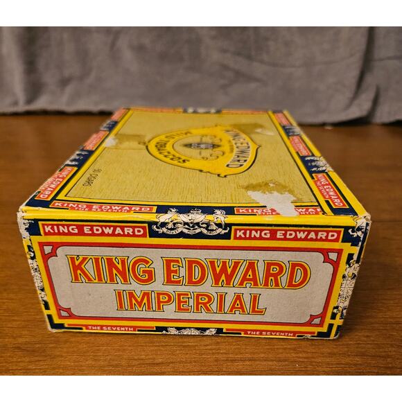 Vintage King Edward The Seventh Imperial Mild Tobacco Cigar Box- EMPTY(gg277) - Picture 4 of 11